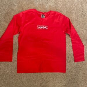 Vintage Nike bright red longsleeve tshirt, women’s size M